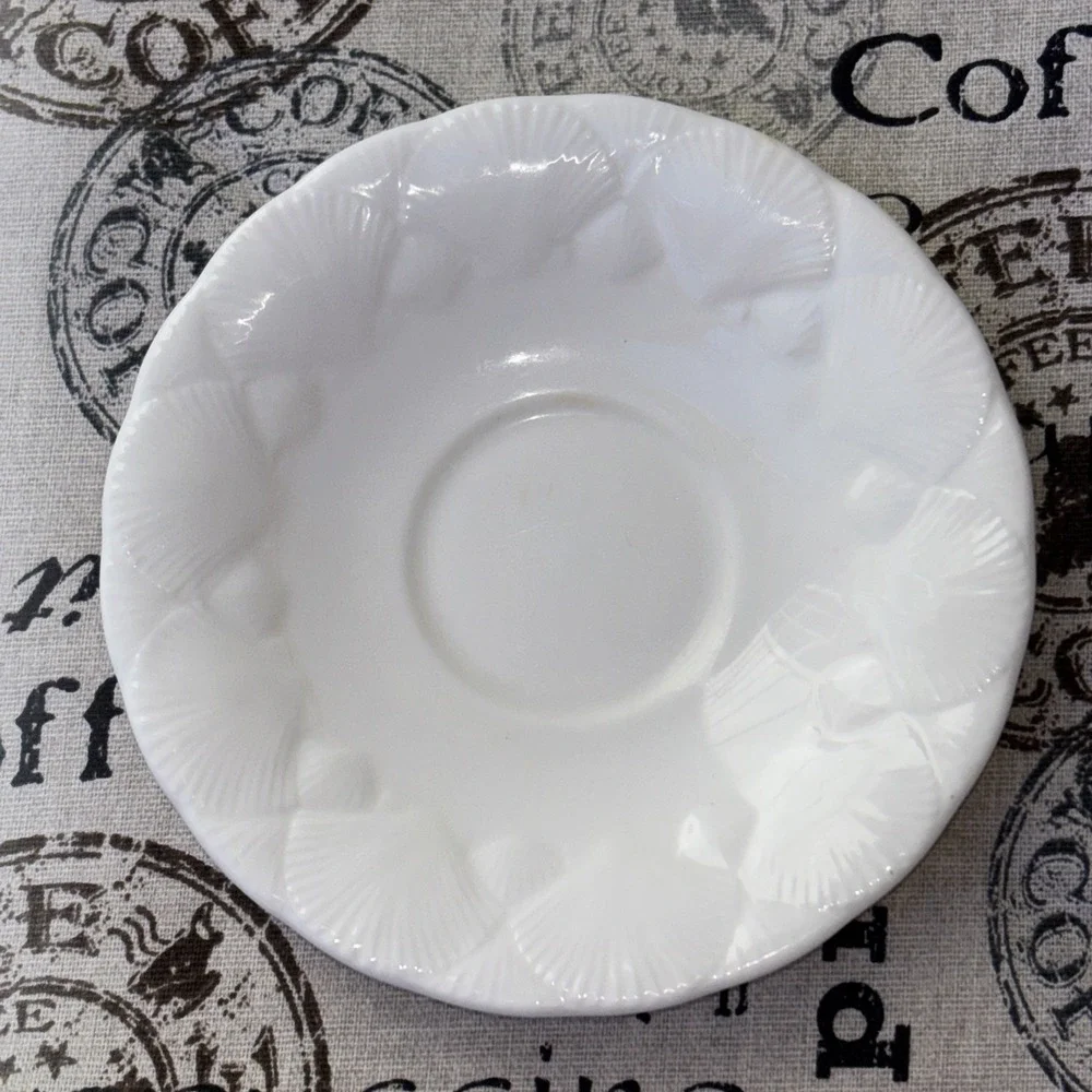 Coalport Oceanside White Saucer 5 1/2
